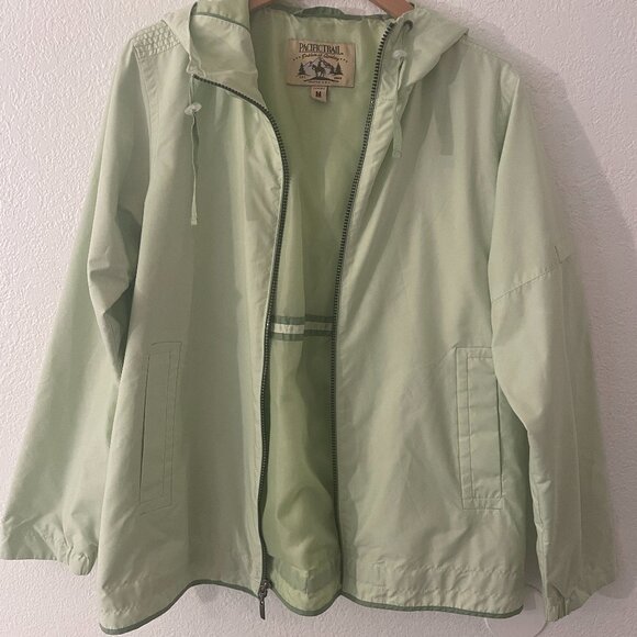 Pacific Trail, Pale Green Windbreaker,  Size M - Picture 1 of 4